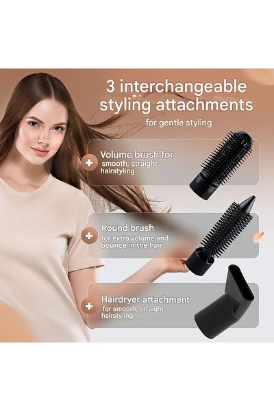 BOMANN Electric hair styling brush, Bomann, 3in1 Multi-Hairstyler, black