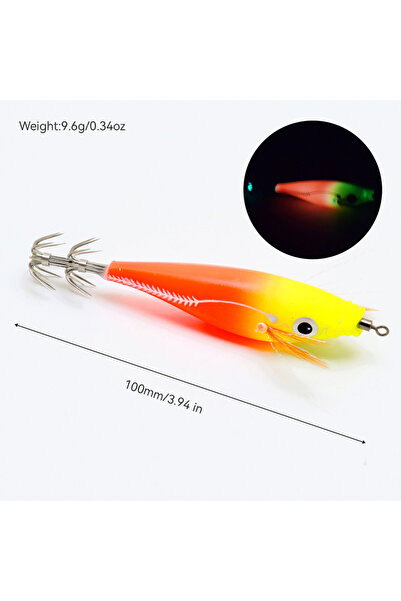 choice2 طُعم صيد الروبيان الاصطناعي المضيء P3 قطعة واحدة، خطاف طُعم الحبار ال...