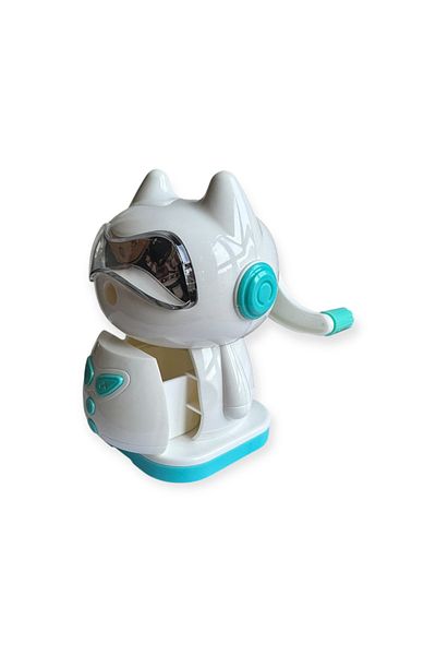 Polin Mechanical Pencil Sharpener with Cat Design, Rotating Lever, 4 Color Options