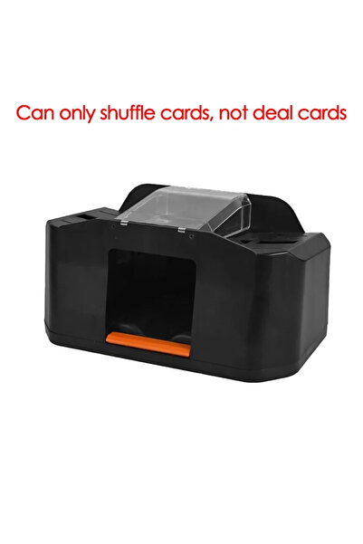 Choice كما هو موضح، آلة خلط أوراق اللعب الأوتوماتيكية السوداء، 2 طابق، آلة خل...