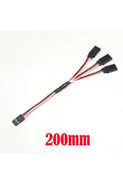 Choice 200mm 1 to 3 Servo extension cable 150mm/200mm long, suitable for model cars/ships/aircraft, 1 trail