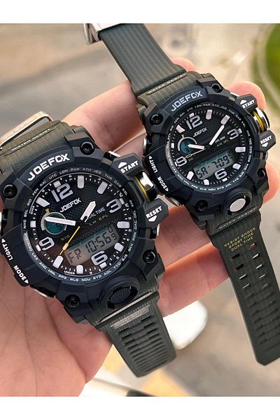 Joefox 3 Atm Water Resistant Couple Wristwatch Je.Cft.02 with 2 Years Warranty Special for Digital and Analog Couples