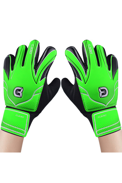 Choice 6 قفازات حارس مرمى كرة القدم غير القابلة للانزلاق مع حماية مزدوجة للمعصم