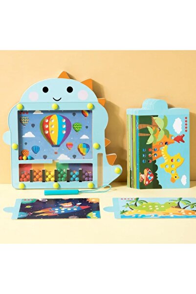 Choice1 متاهة الديناصورات المغناطيسية الملونة، لعبة مونتيسوري التعليمية الخشب...