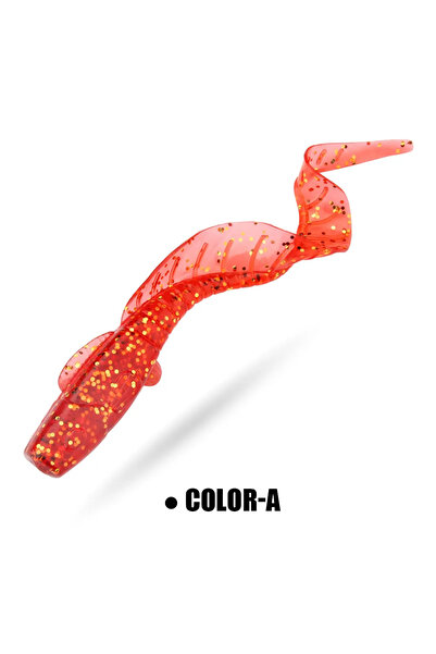 Choice Color-A Spinpoler 11cm طُعم ناعم دودة يرقة 3 قطع ذيل طويل يرقة كرنك اص...