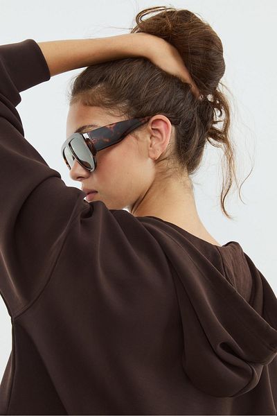 Stradivarius Soft touch hooded jacket