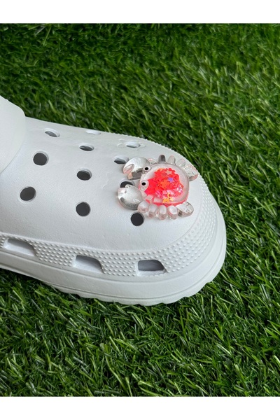 Crocs Karanlıkta Parlayan Yengeç Terlik Süsü/Üç Boyutlu Yengeçli Terlik Charmı/Jibbtiz