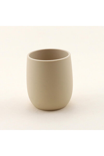 Choice كوب ماء صغير من السيليكون باللون البيج سهل الإمساك به