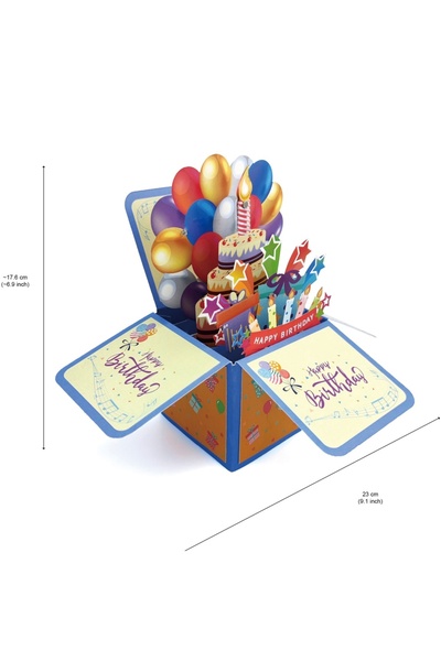 Choice birthday card 3D Pop Up Music Birthday Greeting Card with Lights and Candles, Creative Musical Card