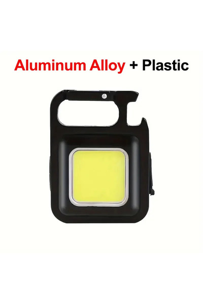 Choice Aluminum Alloy Mini USB Rechargeable COB LED Keychain Flashlight Portable Magnetic EDC Light Super B