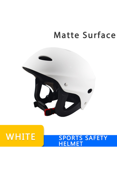 Choice خوذة رياضية مائية بيضاء غير لامعة بـ 15 لونًا معتمدة، قوارب الكاياك، ا...