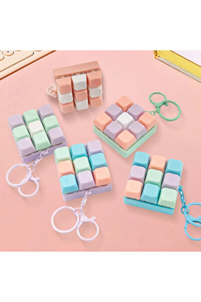 Choice 1Pcs Random Color Fidget Decompression 9 Keyboard Key Toy For Adults Antistress Toys Boys Girls Anti