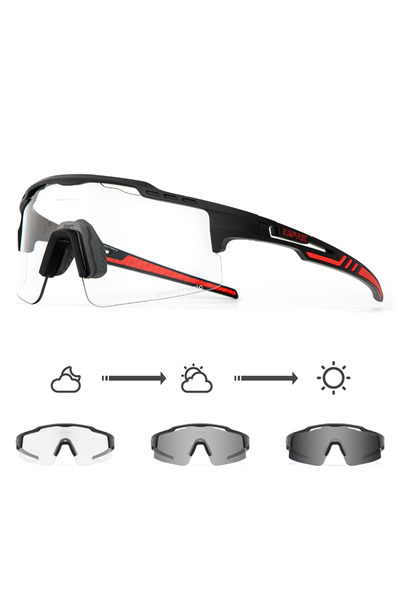KAPVOE Photochromic-1lens 02 Kapvoe-New Photochromic Sunglasses for Men Cycli...