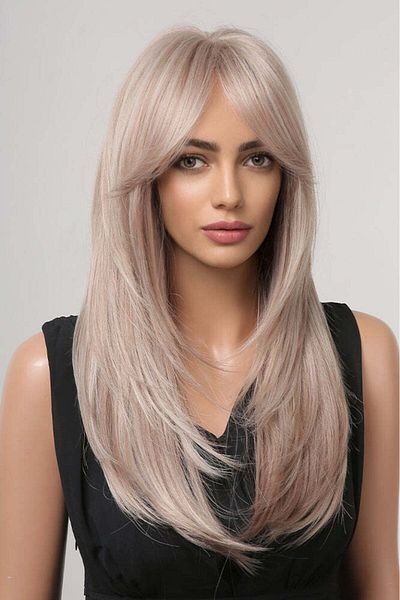 WildFashion Ash blonde wig with white highlights PER80C-100