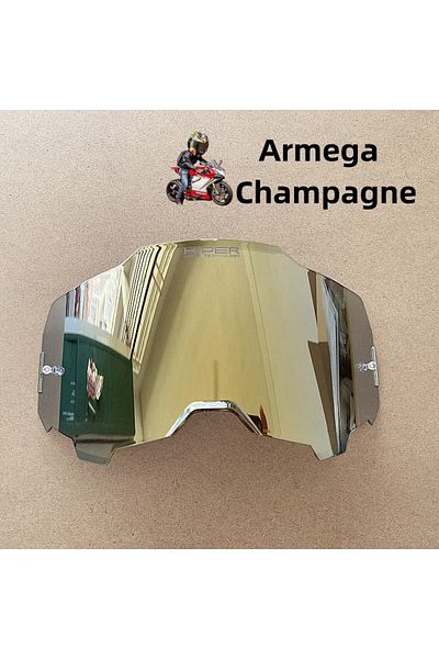 Choice Champagne Motorcycle glasses Replacement Goggle Lenses, 5 Colors, HiPER Mirror,Moto Dirt Bike Motocr