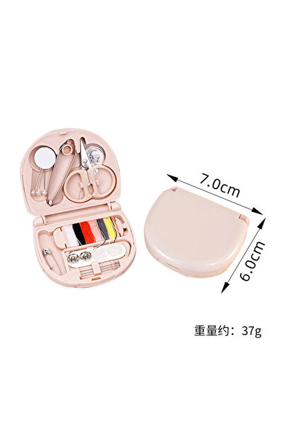 Choice1 Light Pink Mini Square Sewing Box New Home Minimalist Style Convenien...
