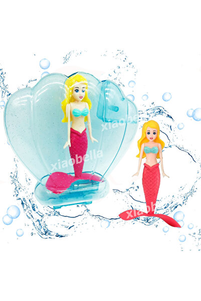 Choice transparent blue Mermaid Dive Toys Transparent Shell Bath Toys Colorfu...