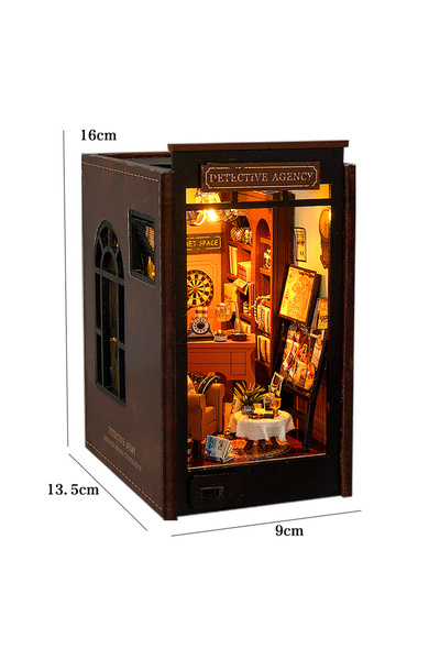 Choice23 TL5 DIY Book Nook Kit Wooden Doll House 3D Puzzle Assembly Model Bui...