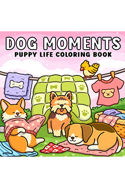 Choice MULTI DOG MOMENTS Bold-easy Patterns Coloring Book for Adults Cute Dra...