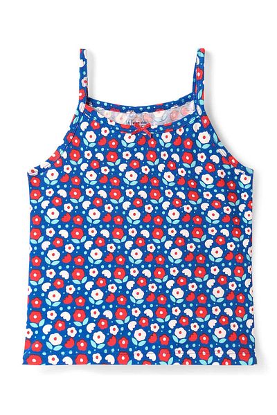 Pine kids Pine Kids Sleeveless Slips with Floral Print & Stripes (Pack of 3) - Multicolor