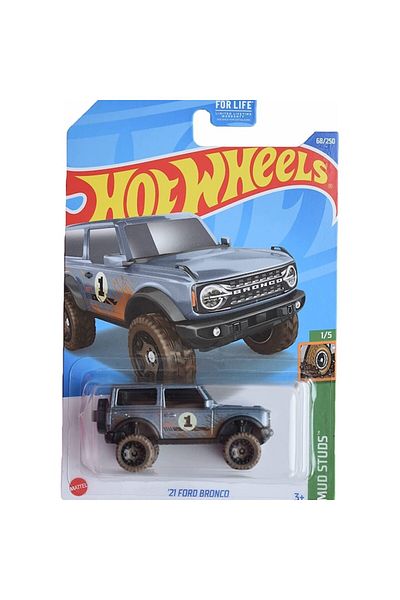 HOT WHEELS Masinuta metalica Hot Wheels, '21 Ford Bronco, Bleumarin, 1:64