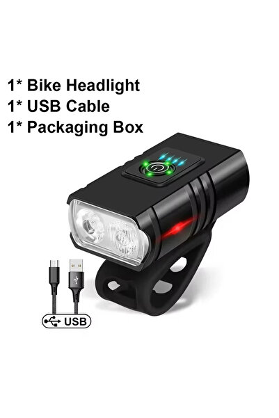 Choice style B 9 LED Bicycle Front Light Rechargeable Bike Light with Horn MT...
