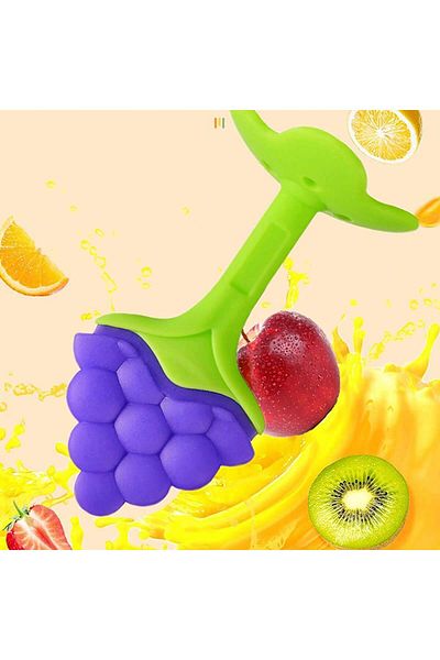 Choice 1pc-Grape Strawberry, Grape-Shape Soft Silicone Baby Teether, Teething Ring