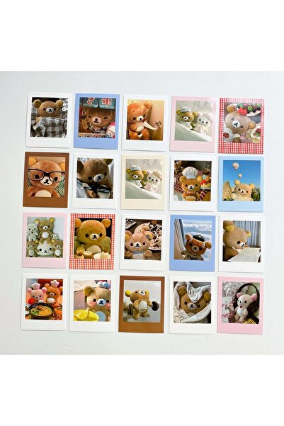 Choice 20 ورقة من ورق بولارويد على شكل دب لطيف لتزيين سجل القصاصات بنفسك، وسا...