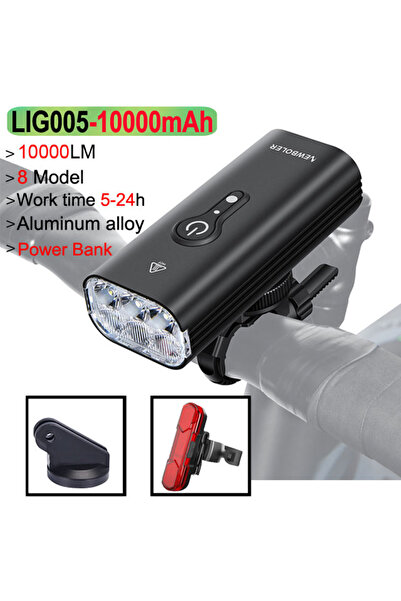 Choice LIG005-305 NEWBOLER مصباح دراجة ذكي أمامي 10000 لومن مقاوم للماء وشحن ...