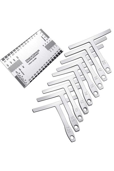 Choice T-1 Miwayer 10-piece kit - 1 guitar measuring tool and 9-piece T-shaped guitar ruler
