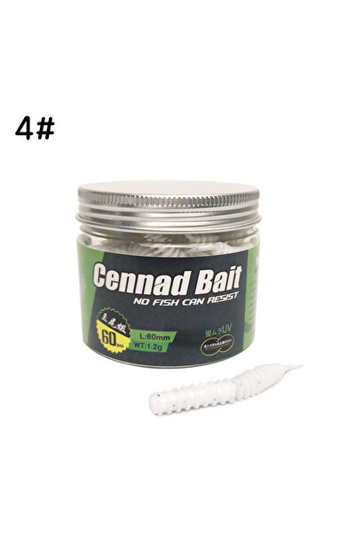 Choice1 طعم صناعي أبيض على شكل قيثارة، 60 مم، 1.2 غرام، طعم ناعم، 6 سم، 1.2 غ...