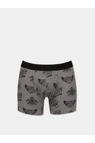 Colin's Boxeri gri pentru bărbați cu imprimeu modern