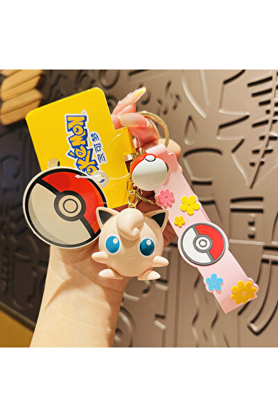 choice2 سلسلة مفاتيح جيغليباف بستة أنماط من شخصيات بوكيمون، بيكاتشو، غينغار، ...