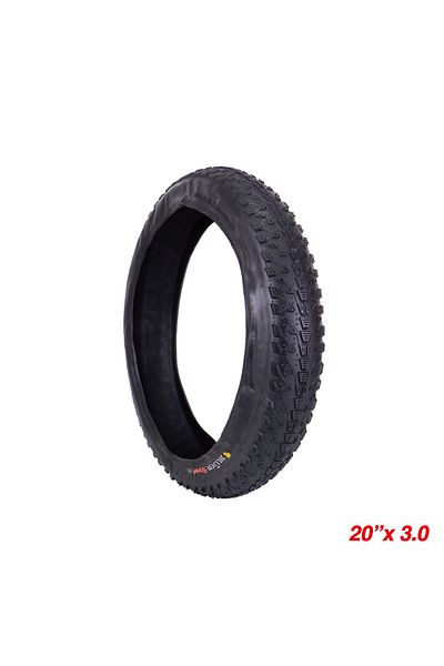 Choice 20 x 3.0 Inch Outer 20 x 3.0 Inch Fat Bike Tire Rubber Bike Folding Tires Snow Beach Bicycle Replace