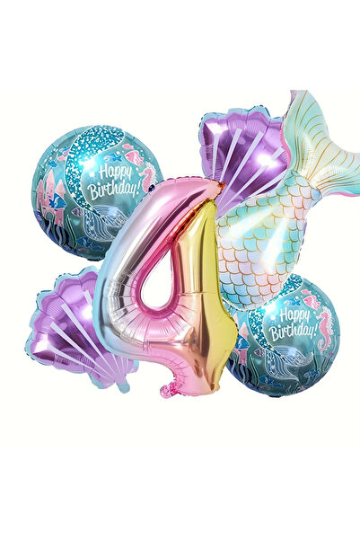 Choice رقم 32 بوصة ذيل 6 قطع - 4 6 قطع حورية البحر ذيل الكرة الرقمية احباط مج...