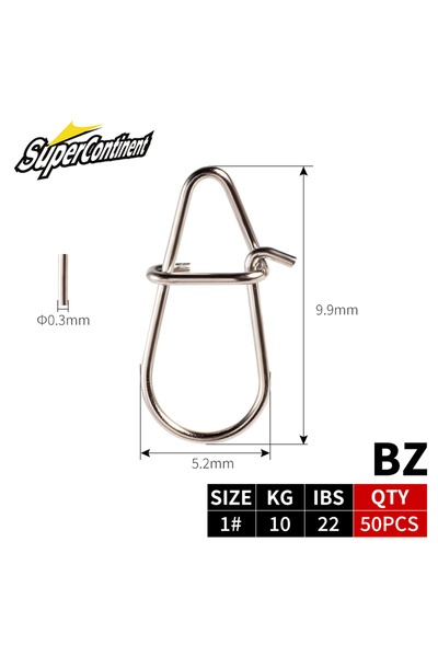 Choice 1 Supercontinent New Fishing Snaps Fishing Clips Fast Crankbait Snaps ...