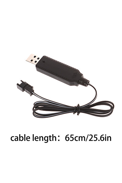 Choice Black USB Charger Cable For 3.7V Lithium Battery Charger SM-2P Forward RC Car Aircraft Parts RC Quad