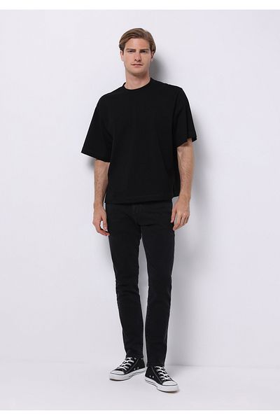 Colin's Skinny Fit Men's Black Jean Trousers