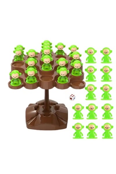 Choice1 شجرة بنية اللون، شجرة توازن القرد، ألعاب تدريب التوازن للأطفال، سلسلة...