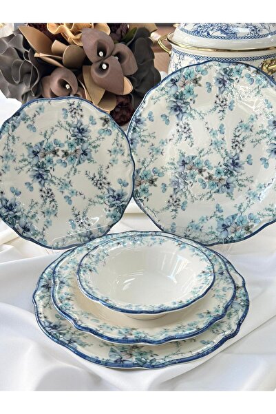 MD MİMOZA DEKOR Kosova Yemek Takımı 24 Parça 6 Kişilik Serenita