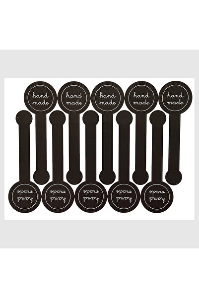 Choice1 أسود - 200 قطعة 100/200 قطعة ملصق ختم طويل أسود شكرًا لك لتغليف الخبز...