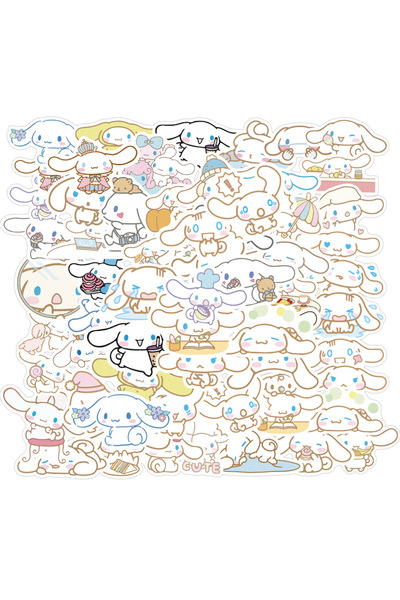 Miniso 50pcs 50Pcs Cute Cinnamoroll Cartoon Graffiti Stickers for Motorcycles Suitcases Water Bottles Guita