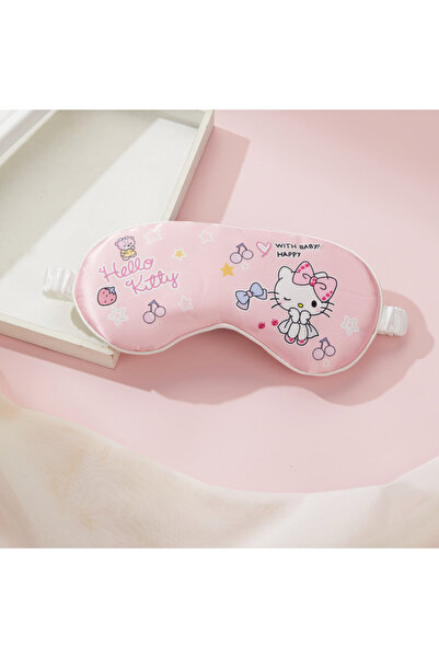 Choice1 Hello Kitty Sanrio Anime Hello Kitty Kulomi Silk Sleep Cartoon Eye Mask Travel Eye Protection Breath
