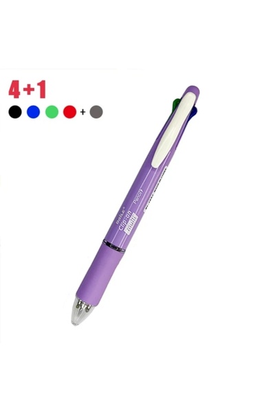 Choice4 Multi-Colored Light Purple 5 In 1 Multicolor Ballpoint Pens 4 Colors ...