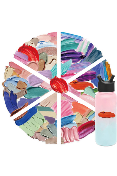 Choice 50pcs All 60pcs Transparent Cartoon Color Palette Graffiti Stickers Wa...