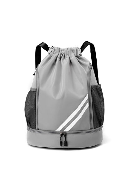 Choice حقيبة ظهر رياضية رمادية اللون للنساء، مناسبة للتخييم، كرة القدم، كرة ا...