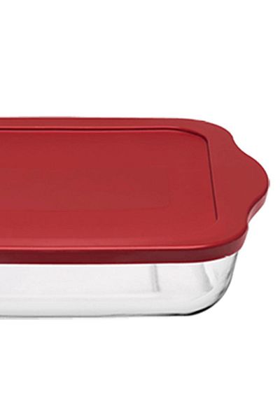 Paşabahçe 59034t00 Square Pyrex with Lid - 25X22 cm
