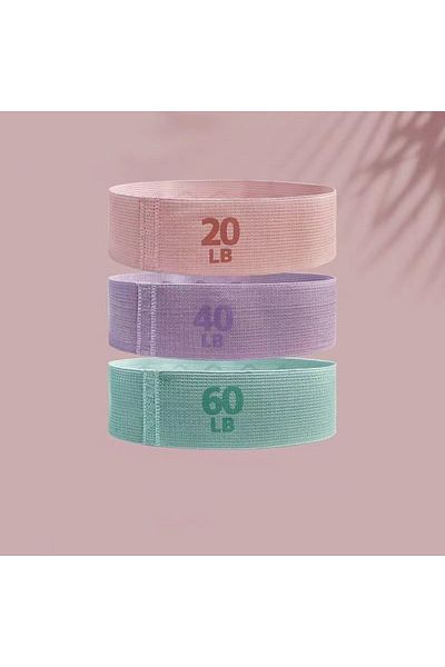 Choice 3pcs set 2025 Fabric Elastic Bands Fitness Resistance Bands Yoga Pilates Hip Circle Expander Bands G