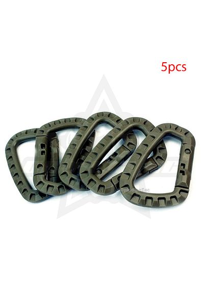 Choice Style 2 GR-5pcs OPHIDIAN 5pcs/10pcs Carabiner D-Ring Locking Ring Plastic Clip Snap-On Ring Clip Car