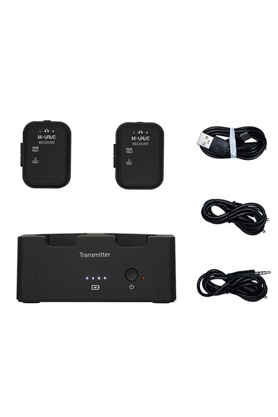 Choice one set M-VAVE WP-12 2.4G Wireless Earphone Monitor System,Rechargeable Transmitter 2 Receivers With